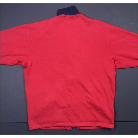 Polo Ralph Lauren Red Fleece Zip Up Jacket - Small - Long Sleeve - Picture 2 of 9